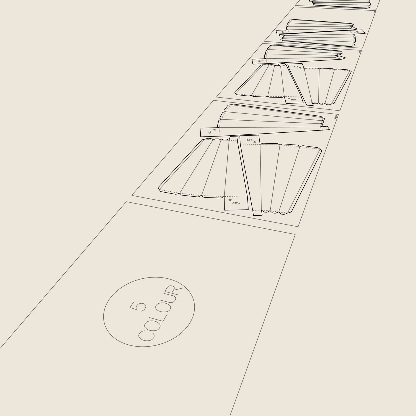 QUARTER CIRCLE WAVES / PARAGAMI 002_004