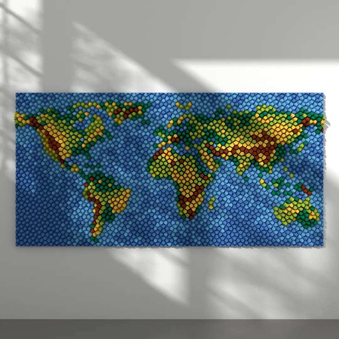 3D MODEL EXPORT for PARAGAMI 07_11 - WORLD MAP XL