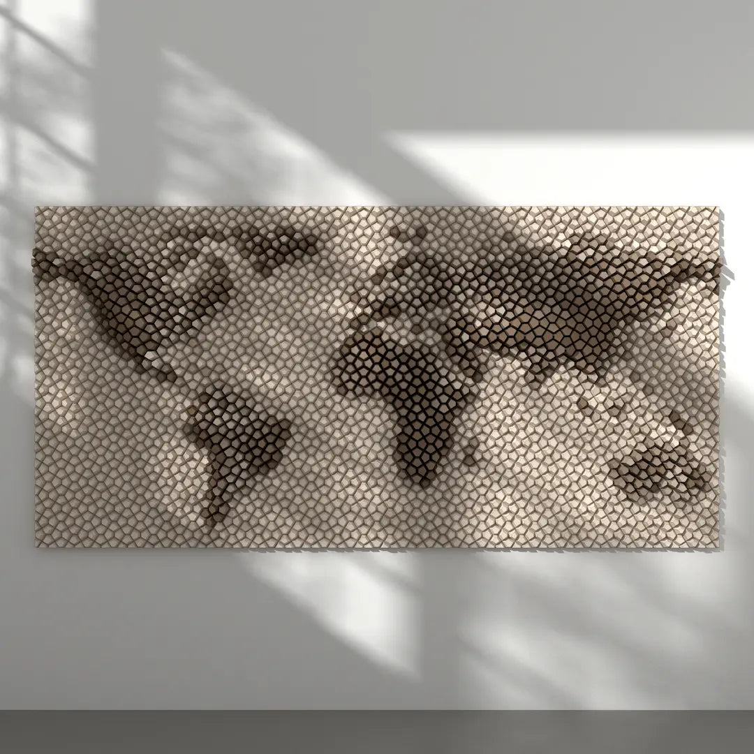 3D MODEL EXPORT for PARAGAMI 07_11 - WORLD MAP XL