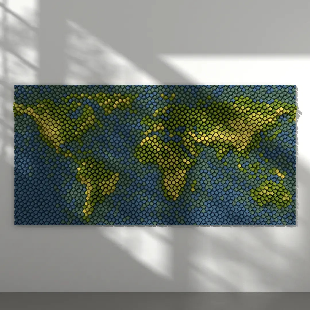 3D MODEL EXPORT for PARAGAMI 07_11 - WORLD MAP XL