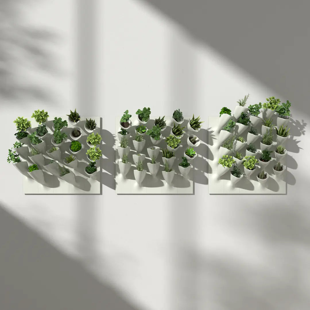 3D MODEL EXPORT for PARAGAMI 10_08 - CORNETS DE FLEUR 02 (3× 22 blocks)
