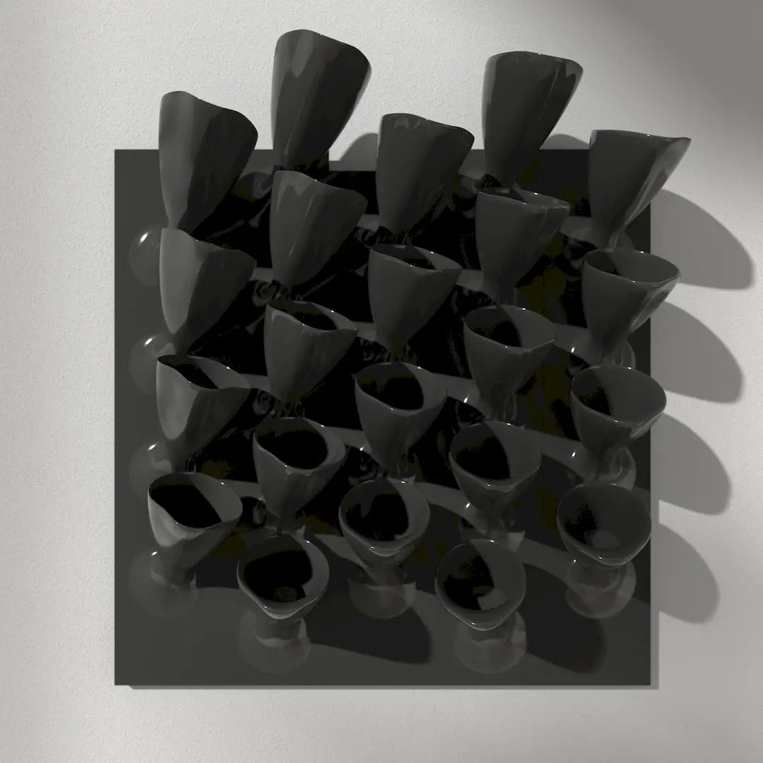 3D MODEL EXPORT for PARAGAMI 10_08 - CORNETS DE FLEUR 02 (3× 22 blocks)