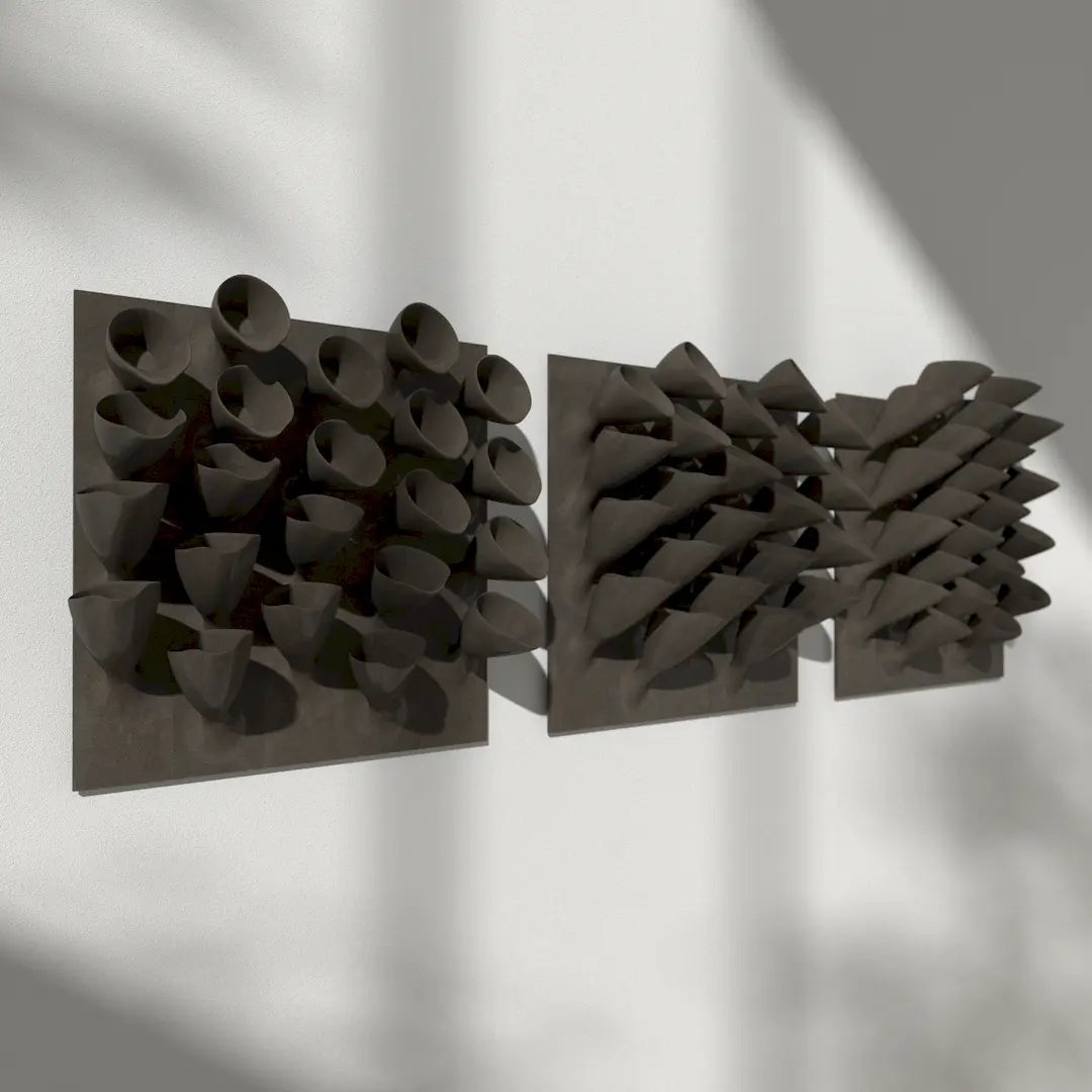 3D MODEL EXPORT for PARAGAMI 10_08 - CORNETS DE FLEUR 02 (3× 22 blocks)