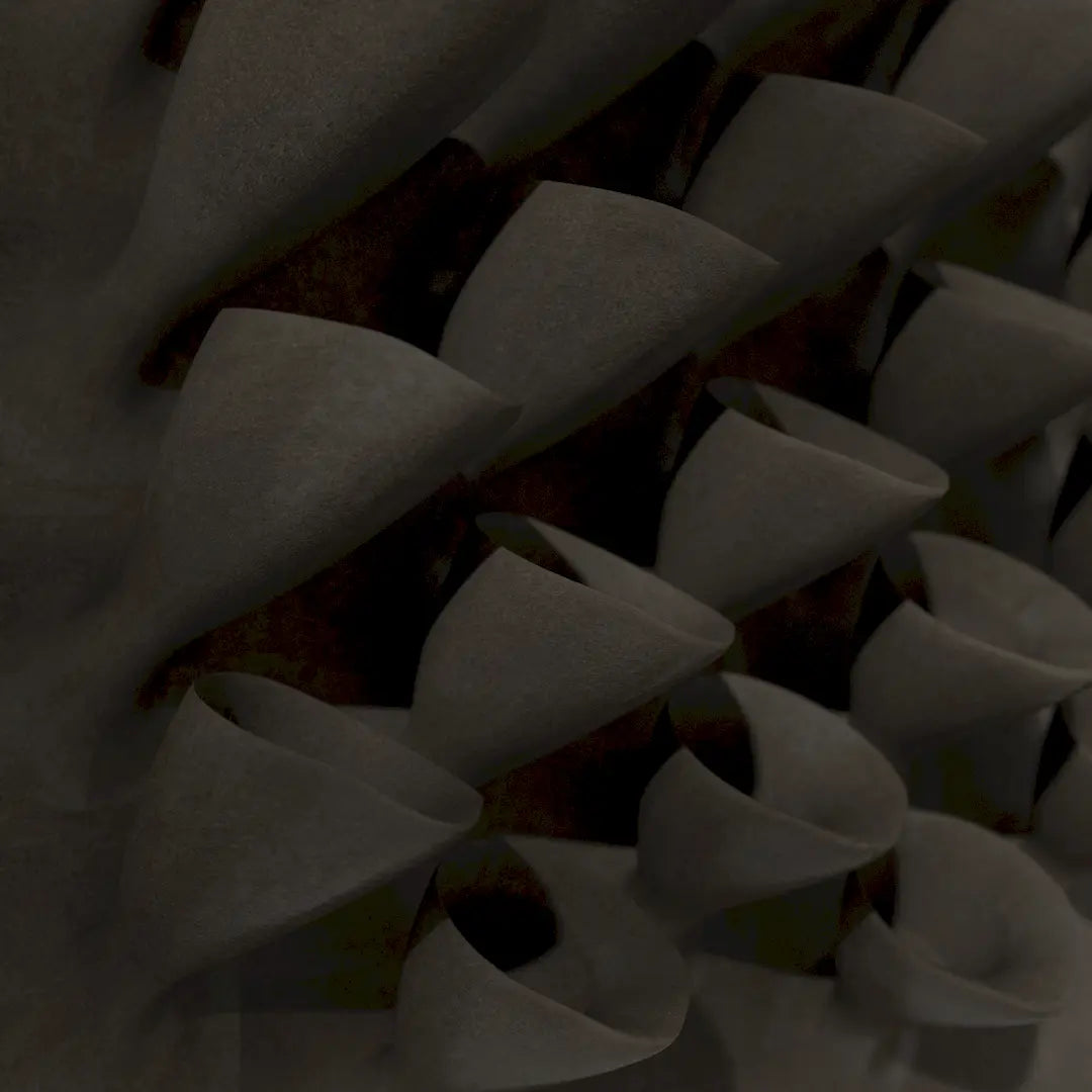 3D MODEL EXPORT for PARAGAMI 10_08 - CORNETS DE FLEUR 02 (3× 22 blocks)