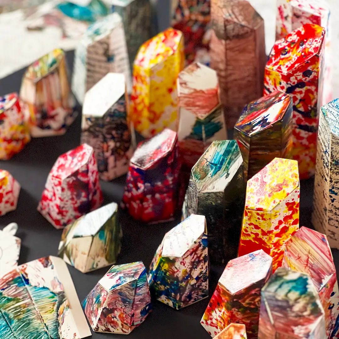 HEXSPIRE: HELIX RAMP BUNDLE WHITE (Blocks + Layout) / PARAGAMI PAPER KIT 101_011_003