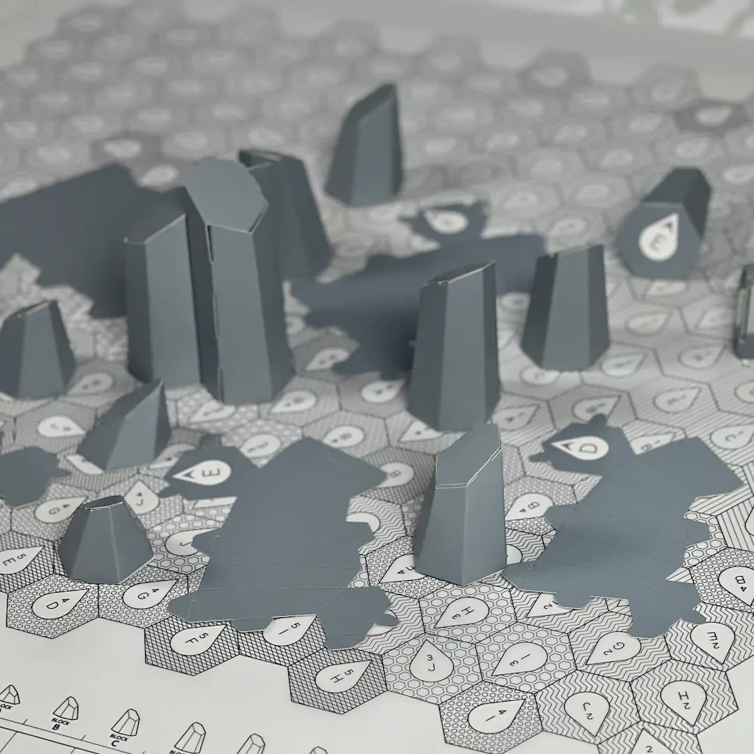 HEXSPIRE: CREASED CANVAS BUNDLE 02 (Blocks + Layout) / PARAGAMI PAPER KIT 101_021_002