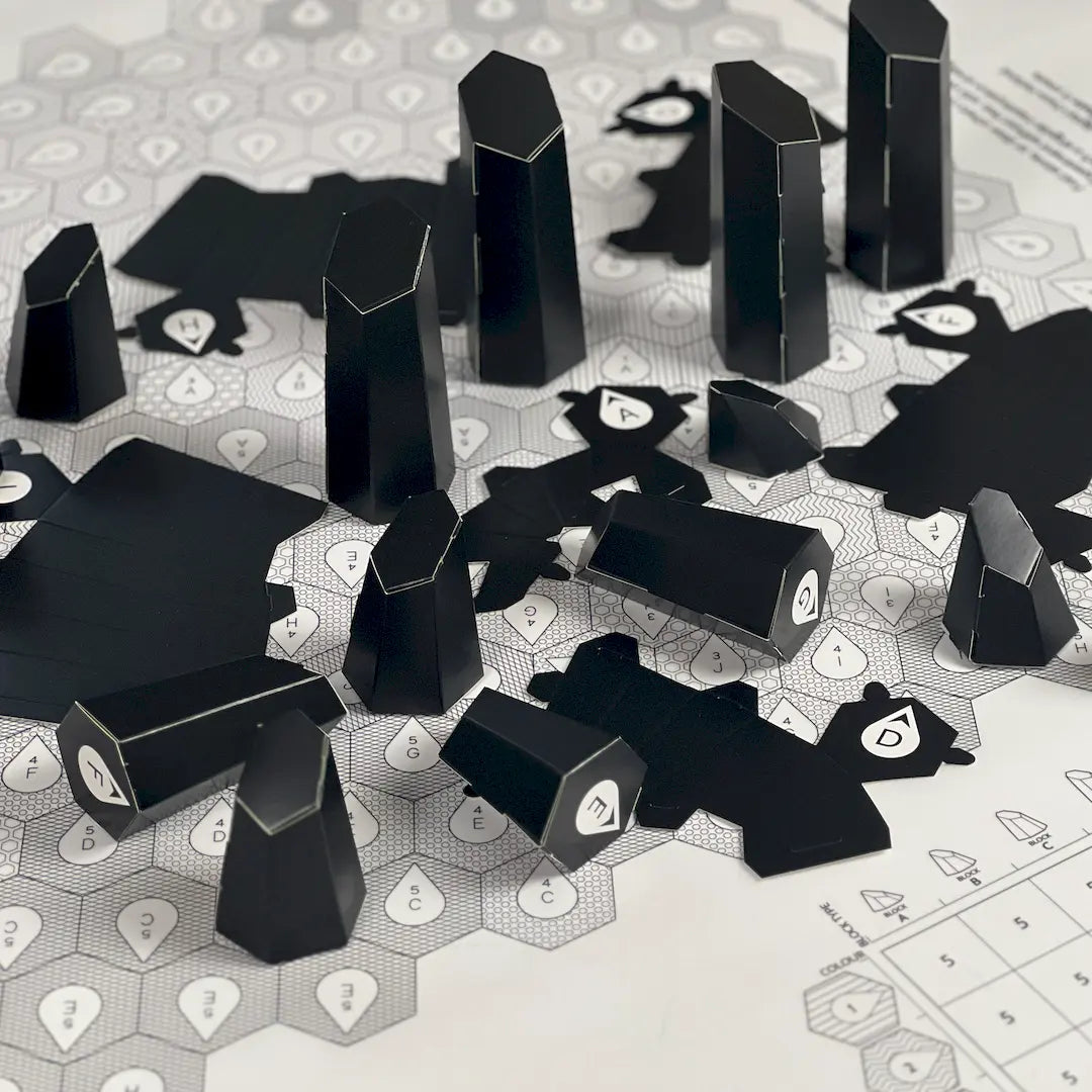 HEXSPIRE: DIAMOND UPHOLSTERY BUNDLE 01 (Blocks + Layout) / PARAGAMI PAPER KIT 101_023_001