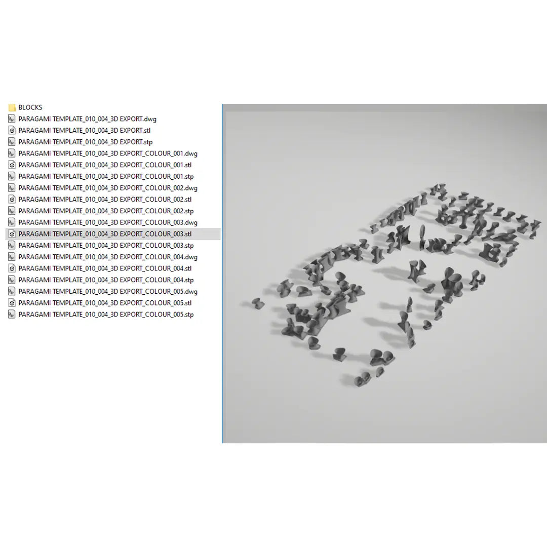 3D MODEL EXPORT for PARAGAMI 10_04 - CORAL SPONGE
