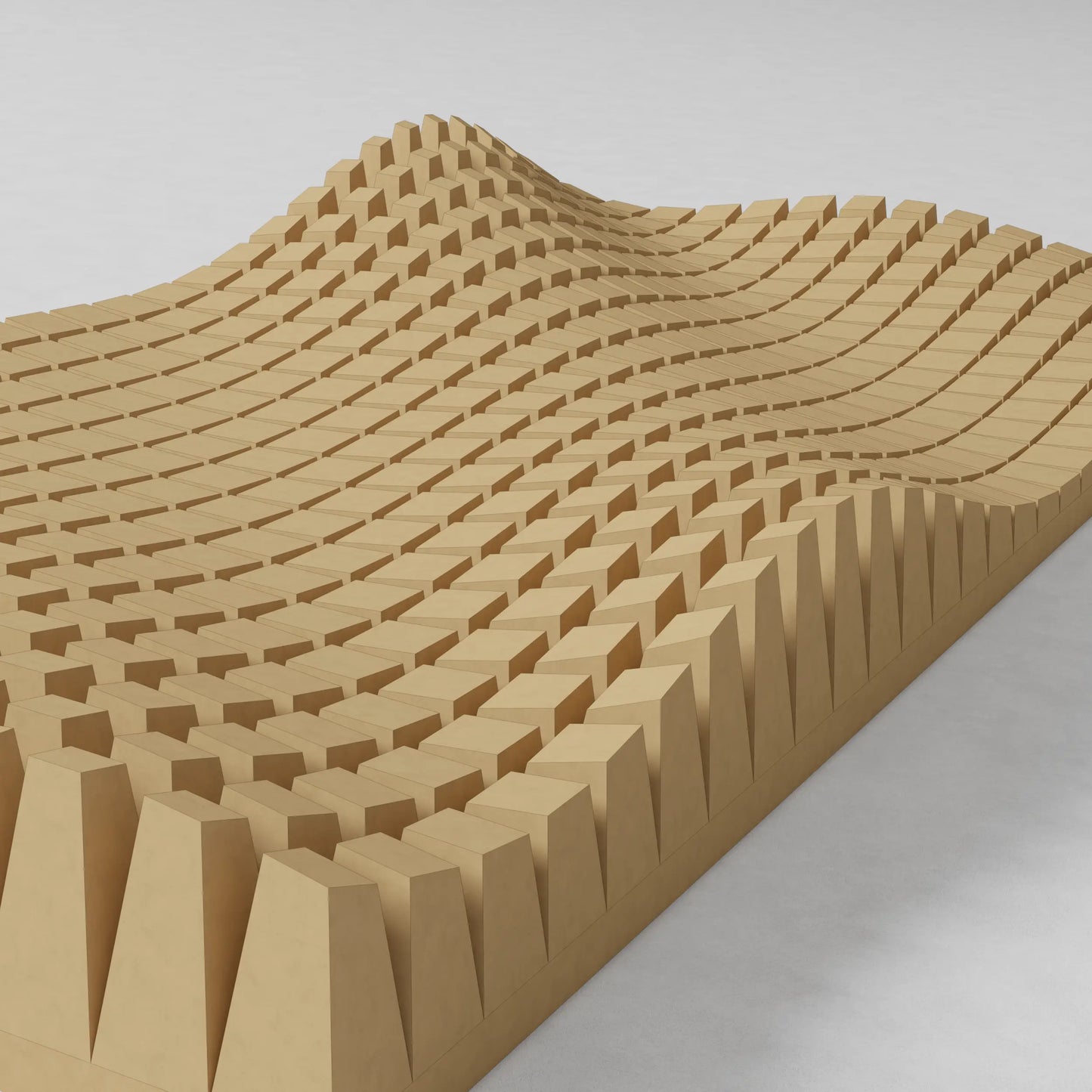 HIGH TIDE - PARAGAMI 02_03 - TEMPLATE for 3D HANDMADE PAPER WALL ART_ PARAMETRIC DESIGN Paragami