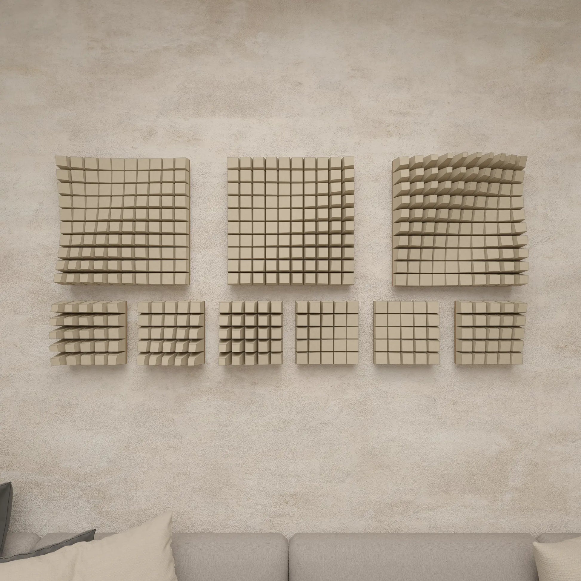HIGH TIDE - PARAGAMI 02_03 - TEMPLATE for 3D HANDMADE PAPER WALL ART_ PARAMETRIC DESIGN Paragami