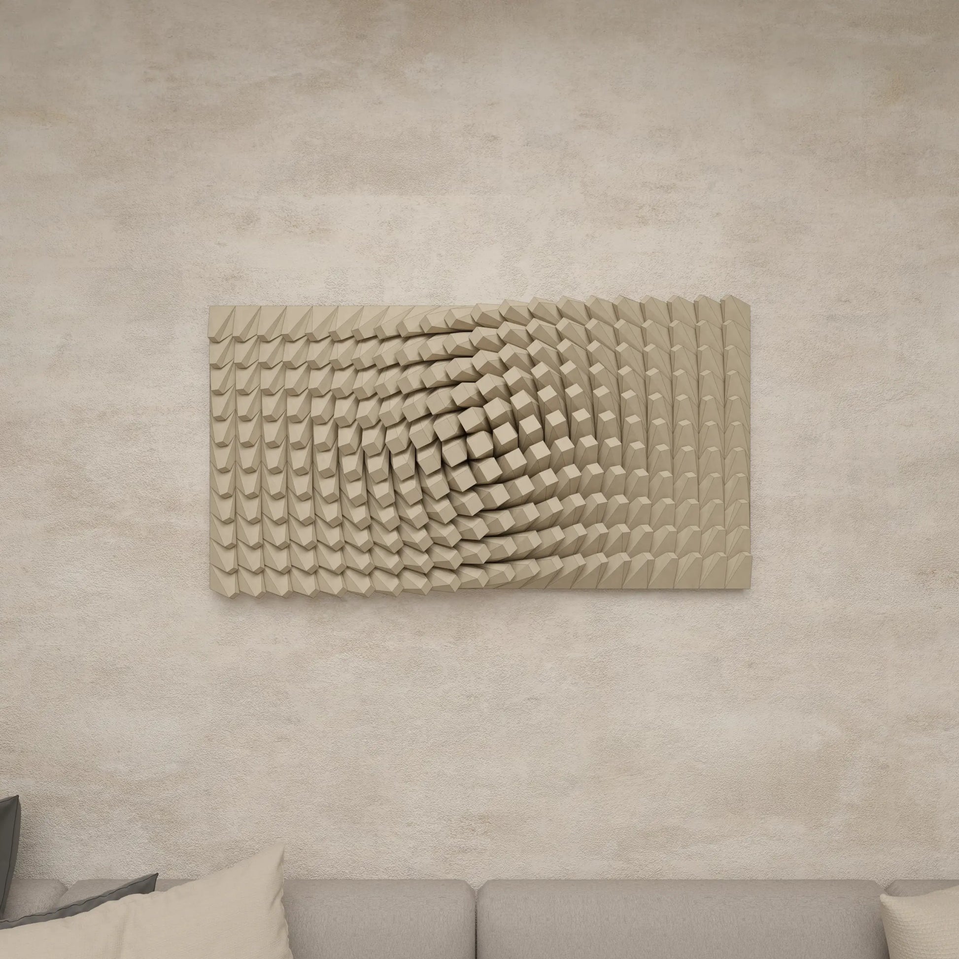 TWISTED BOX 2 - PARAGAMI 07_02 - TEMPLATE for 3D HANDMADE PAPER WALL ART_ PARAMETRIC DESIGN Paragami