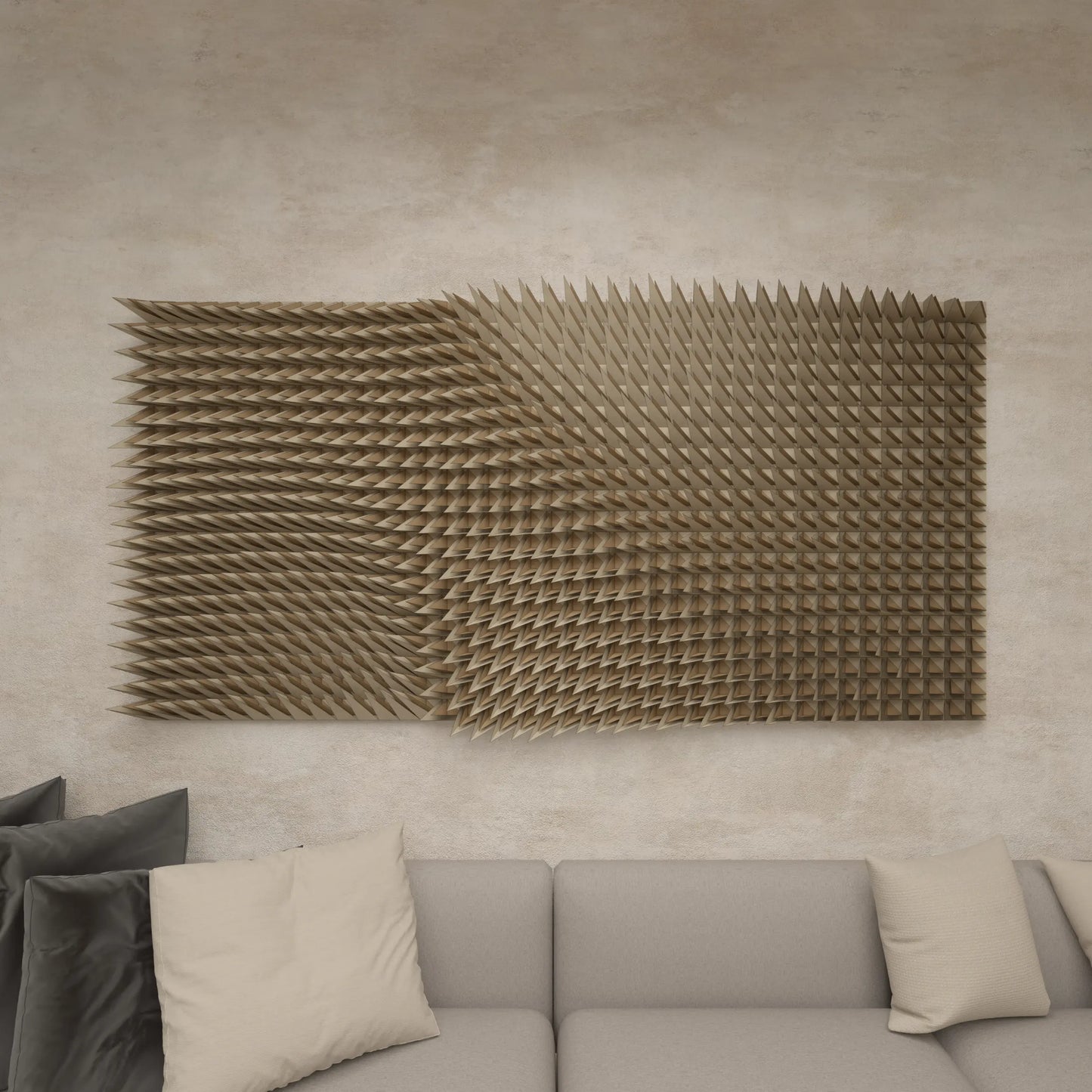 WIND FIELD - PARAGAMI 14_01 - TEMPLATE for 3D HANDMADE PAPER WALL ART_ PARAMETRIC DESIGN Paragami