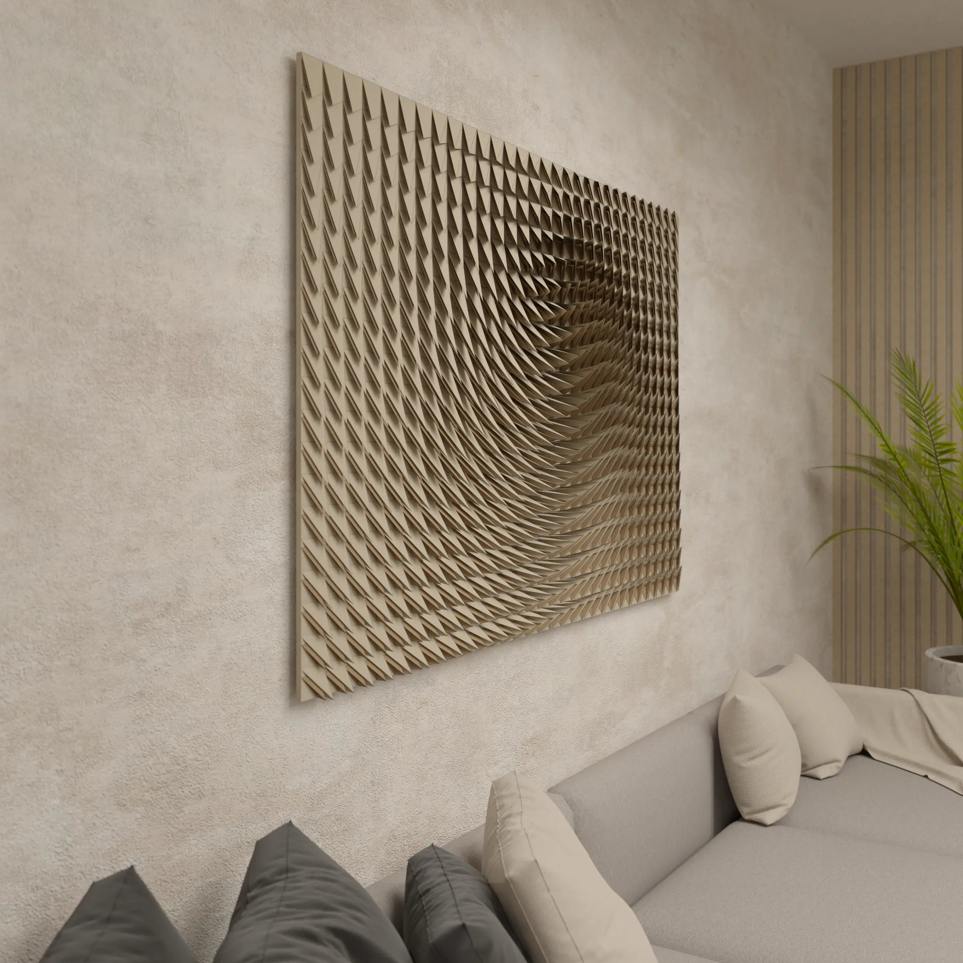 SILVER TWIST - PARAGAMI 14_04 - TEMPLATE for 3D HANDMADE PAPER WALL ART_ PARAMETRIC DESIGN Paragami