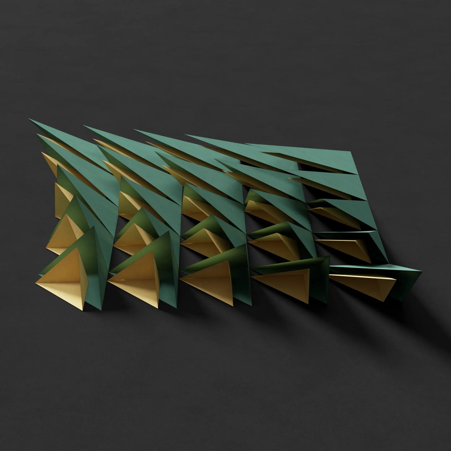 THORNY ARROW - PARAGAMI 14_06 - TEMPLATE for 3D HANDMADE PAPER WALL ART_ PARAMETRIC DESIGN Paragami 