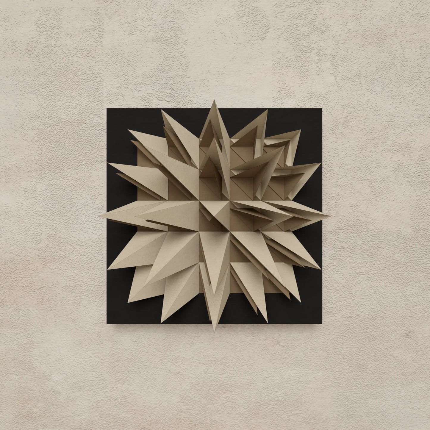 PAPER MACE - PARAGAMI 14_07 - TEMPLATE for 3D HANDMADE PAPER WALL ART_ PARAMETRIC DESIGN Paragami