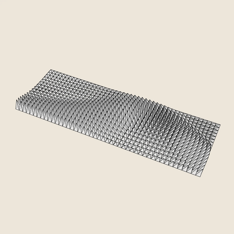 TRIANGLE WAVE - 3D MODEL / 001_002