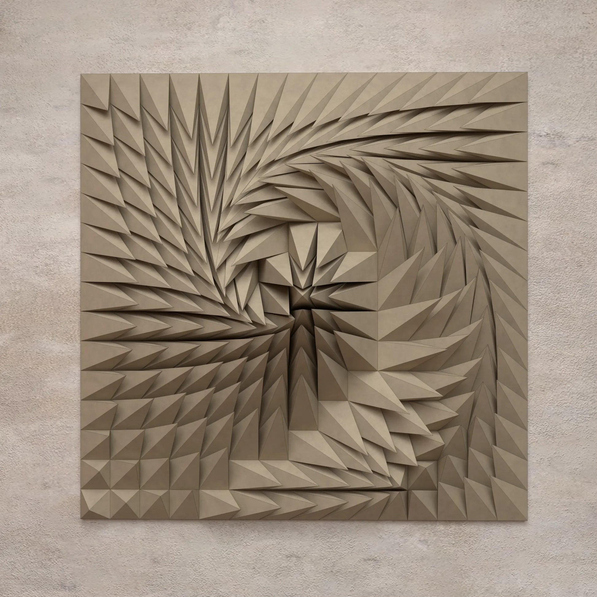 WHIRL PEAK / PAPER FOLDING TEMPLATE FOR 3D GEOMETRIC WALL ART WHIRL PEAK / PAPER FOLDING TEMPLATE FOR 3D GEOMETRIC WALL ART