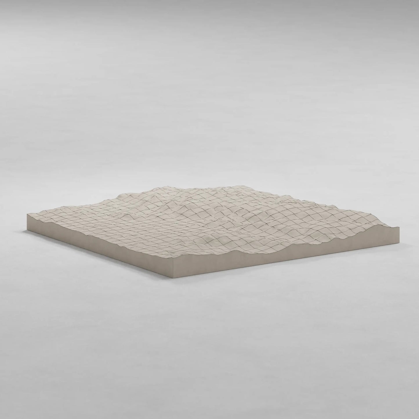 PARAGAMI 03_01 - TOPOGRAPHY EXTRACT - TEMPLATE for 3D HANDMADE PAPER WALL ART_ PARAMETRIC DESIGN