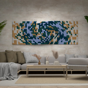 Twisted Box largest version — 3D printed geometric wall art, Paragami