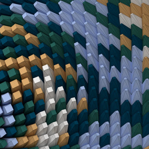 Twisted Box 03 close-up — swirling spiral block detail, Paragami
