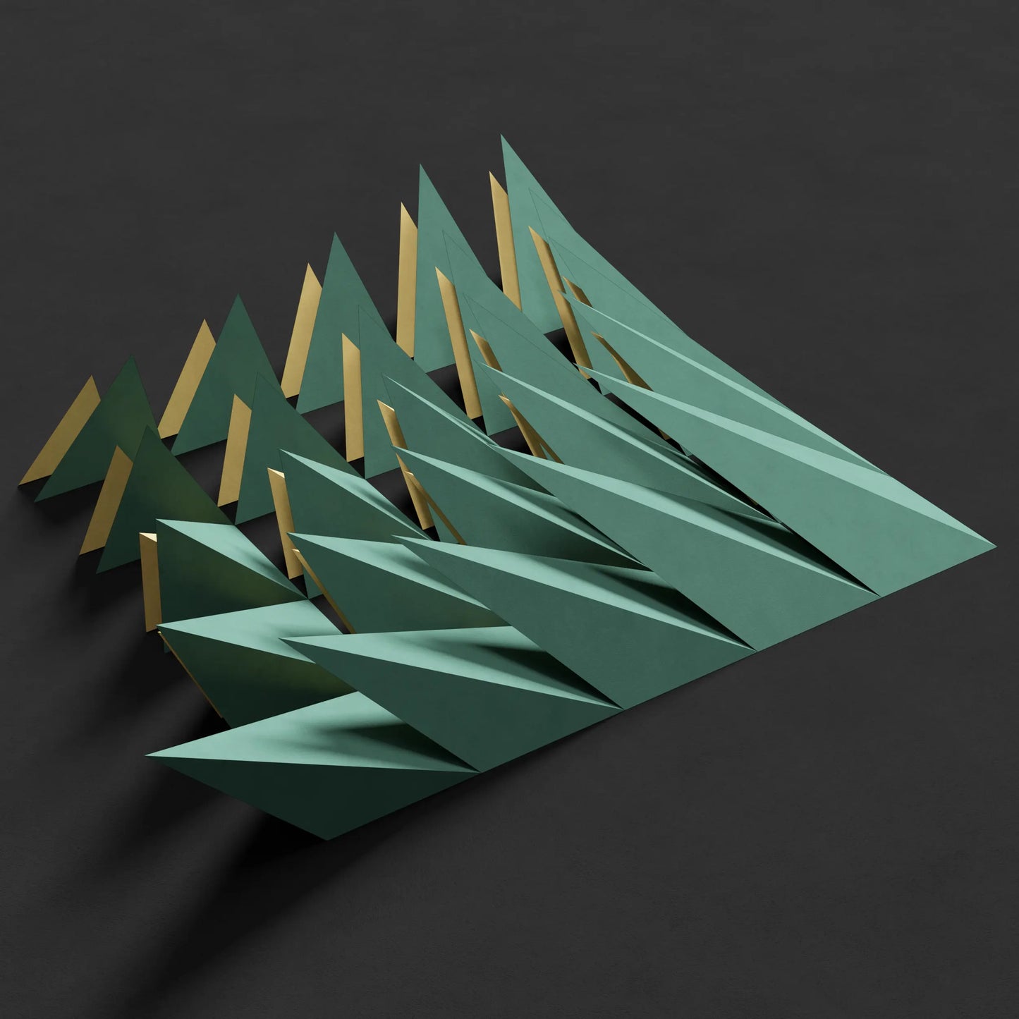 THORNY ARROW - PARAGAMI 14_06 - TEMPLATE for 3D HANDMADE PAPER WALL ART_ PARAMETRIC DESIGN Paragami 