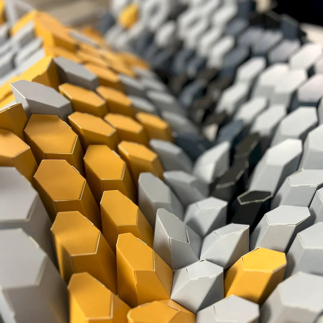 HEXSPIRE: CORNER RIPPLES BUNDLE 05 (Blocks + Layout) / PARAGAMI PAPER KIT 101_002_005