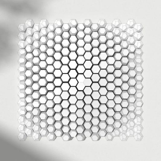 HEXSPIRE: FISSURED HUMP BUNDLE WHITE (Blocks + Layout) / PARAGAMI PAPER KIT 101_001_003