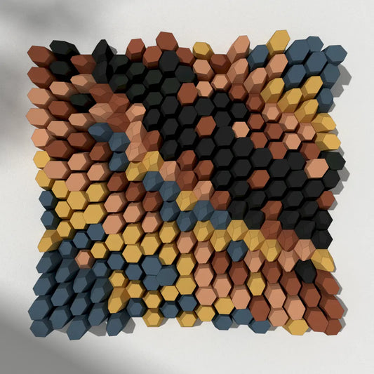 HEXSPIRE: CORNER RIPPLES BUNDLE 01 (Blocks + Layout) / PARAGAMI PAPER KIT 101_002_001