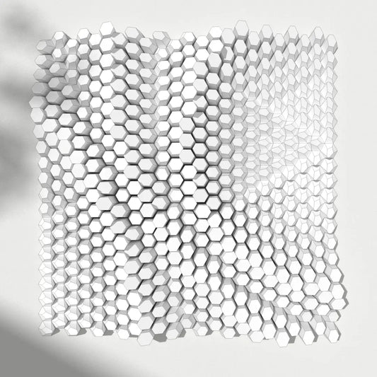 HEXSPIRE: CIRCUAL CREASE BUNDLE WHITE (Blocks + Layout) / PARAGAMI PAPER KIT 101_012_003