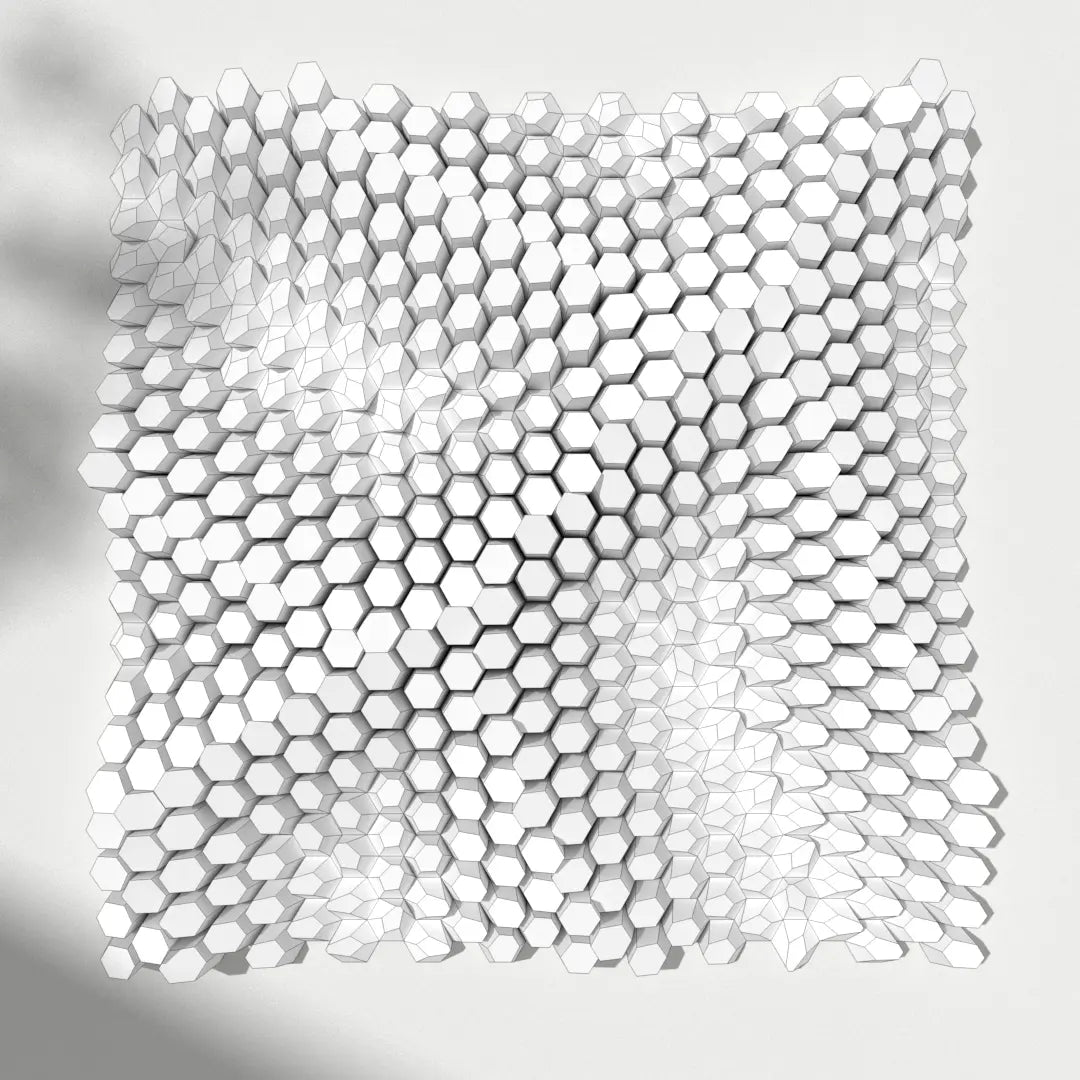 HEXSPIRE: LEAF VEINS BUNDLE WHITE (Blocks + Layout) / PARAGAMI PAPER KIT 101_013_003