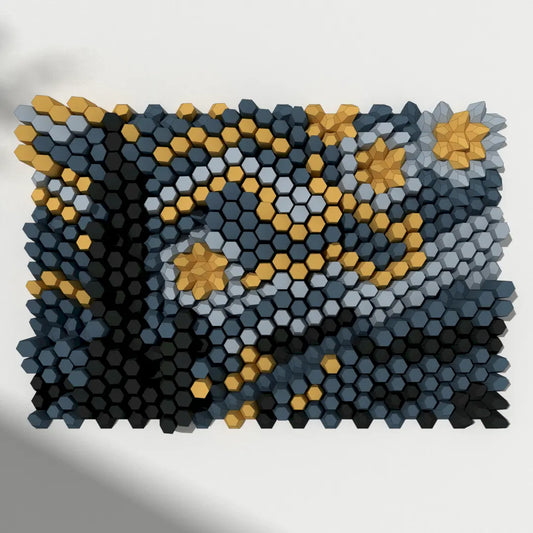 HEXSPIRE: STARRY NIGHT "M" BUNDLE 01 (Blocks + Layout) / PARAGAMI PAPER KIT 101_014_001