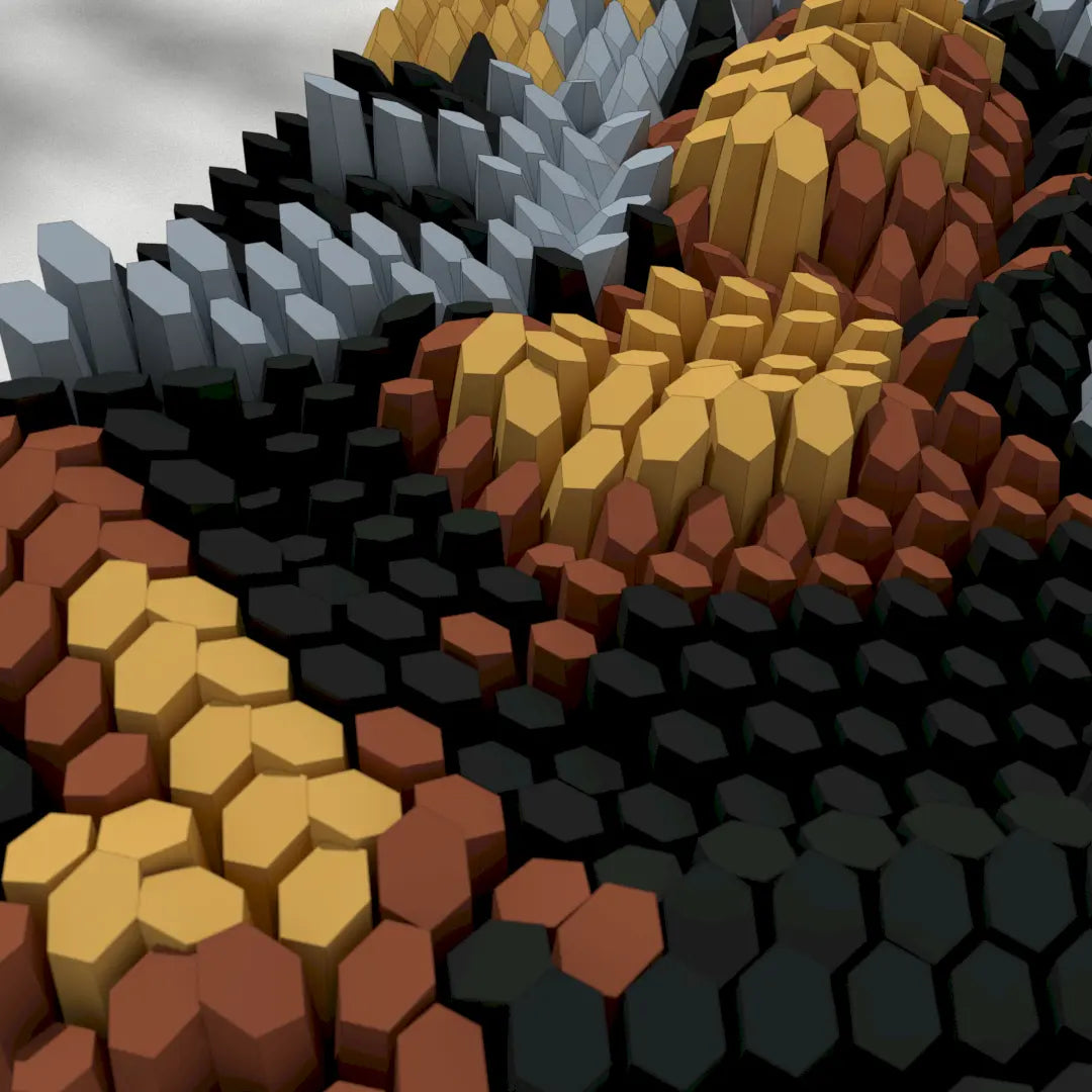 HEXSPIRE: MONA LISA "M" BUNDLE 01 (Blocks + Layout) / PARAGAMI PAPER KIT 101_015_001