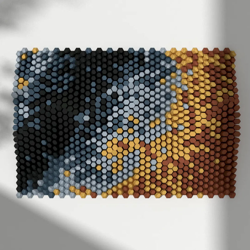 CREASED CANVAS  / HEXSPIRE 101_021