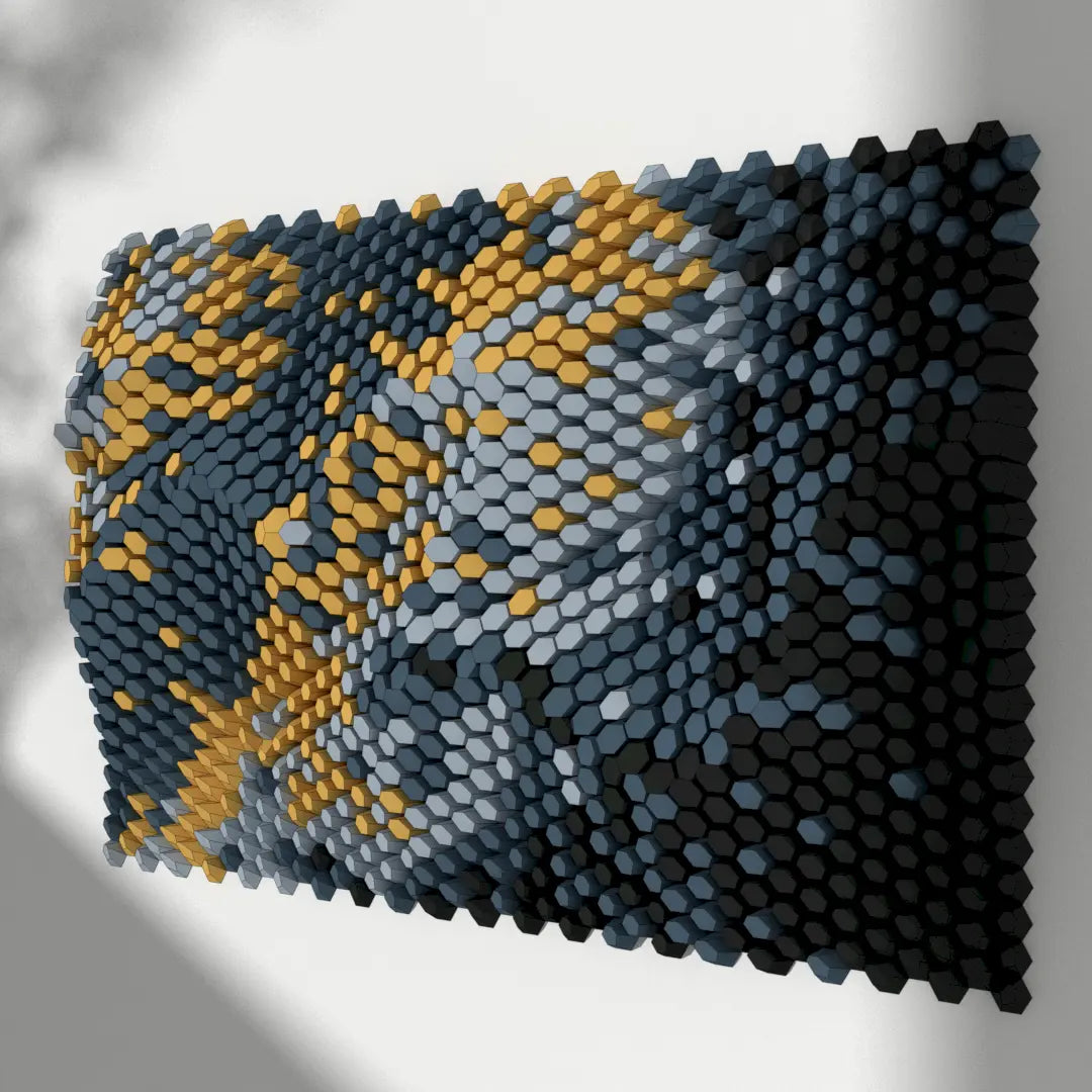 CREASED CANVAS  / HEXSPIRE 101_021