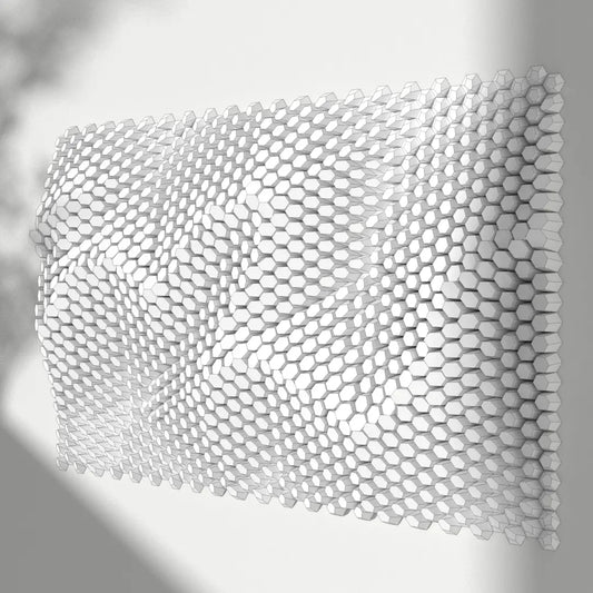 HEXSPIRE: CREASED CANVAS BUNDLE WHITE (Blocks + Layout) / PARAGAMI PAPER KIT 101_021_003