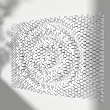 HEXSPIRE: WATER WHIRL BUNDLE WHITE (Blocks + Layout) / PARAGAMI PAPER KIT 101_022_003