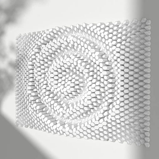 HEXSPIRE: WATER WHIRL BUNDLE WHITE (Blocks + Layout) / PARAGAMI PAPER KIT 101_022_003