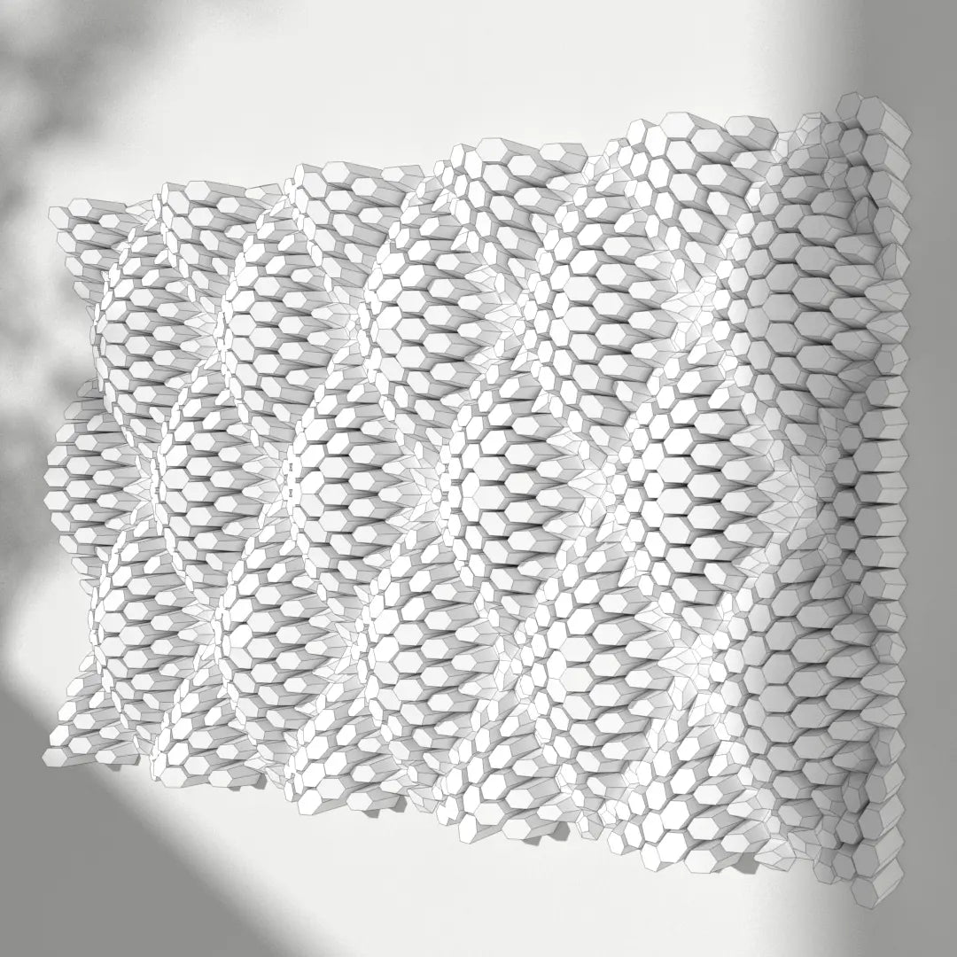 HEXSPIRE: DIAMOND UPHOLSTERY BUNDLE WHITE (Blocks + Layout) / PARAGAMI PAPER KIT 101_023_003