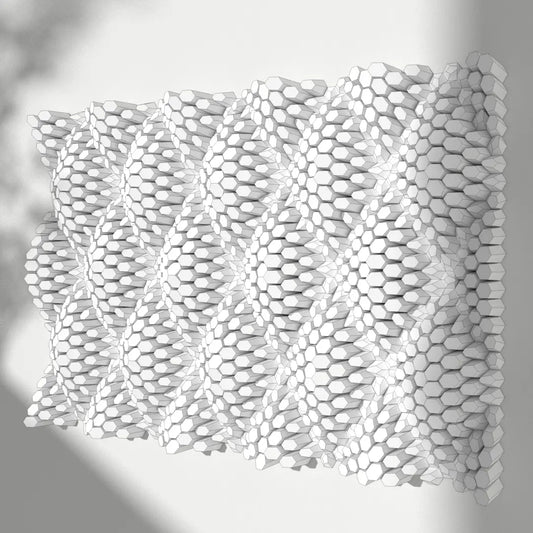 HEXSPIRE: DIAMOND UPHOLSTERY BUNDLE WHITE (Blocks + Layout) / PARAGAMI PAPER KIT 101_023_003