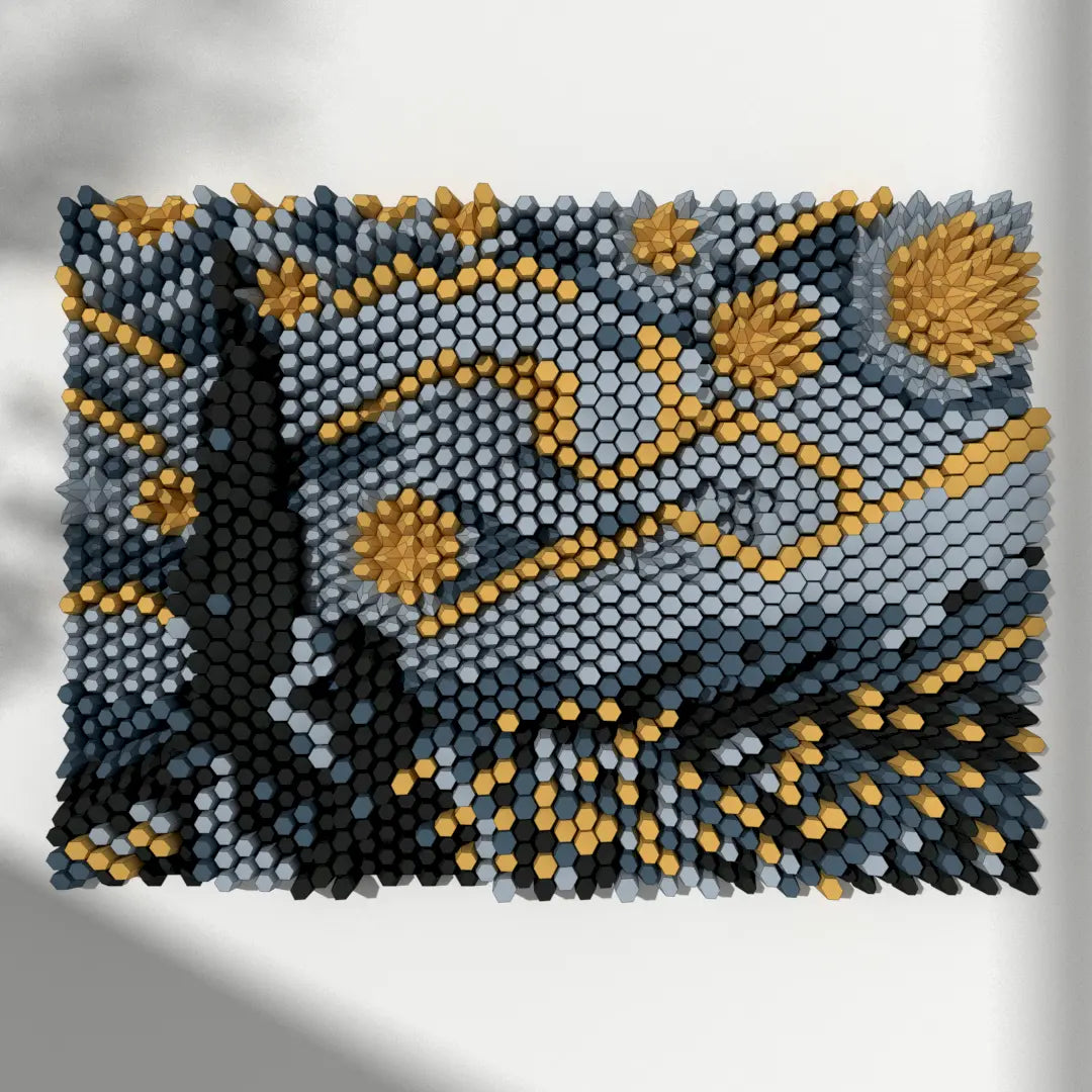 HEXSPIRE: STARRY NIGHT BUNDLE 01 (Blocks + Layout) / PARAGAMI PAPER KIT 101_031_001