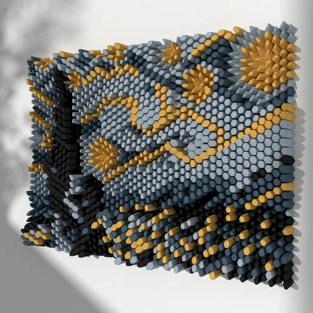 HEXSPIRE: STARRY NIGHT BUNDLE 01 (Blocks + Layout) / PARAGAMI PAPER KIT 101_031_001