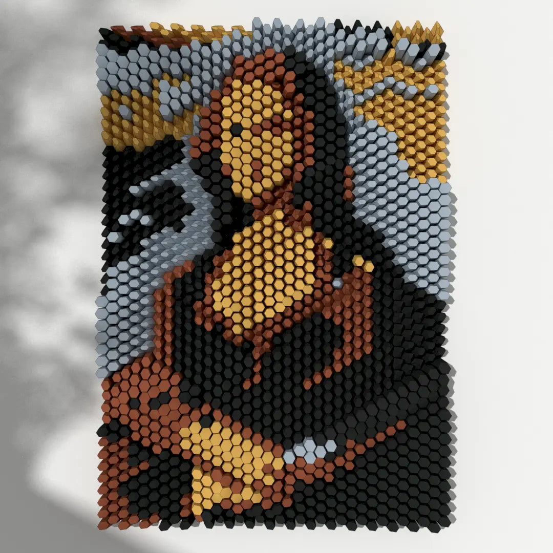HEXSPIRE: MONA LISA BUNDLE 02 (Blocks + Layout) / PARAGAMI PAPER KIT 101_032_002