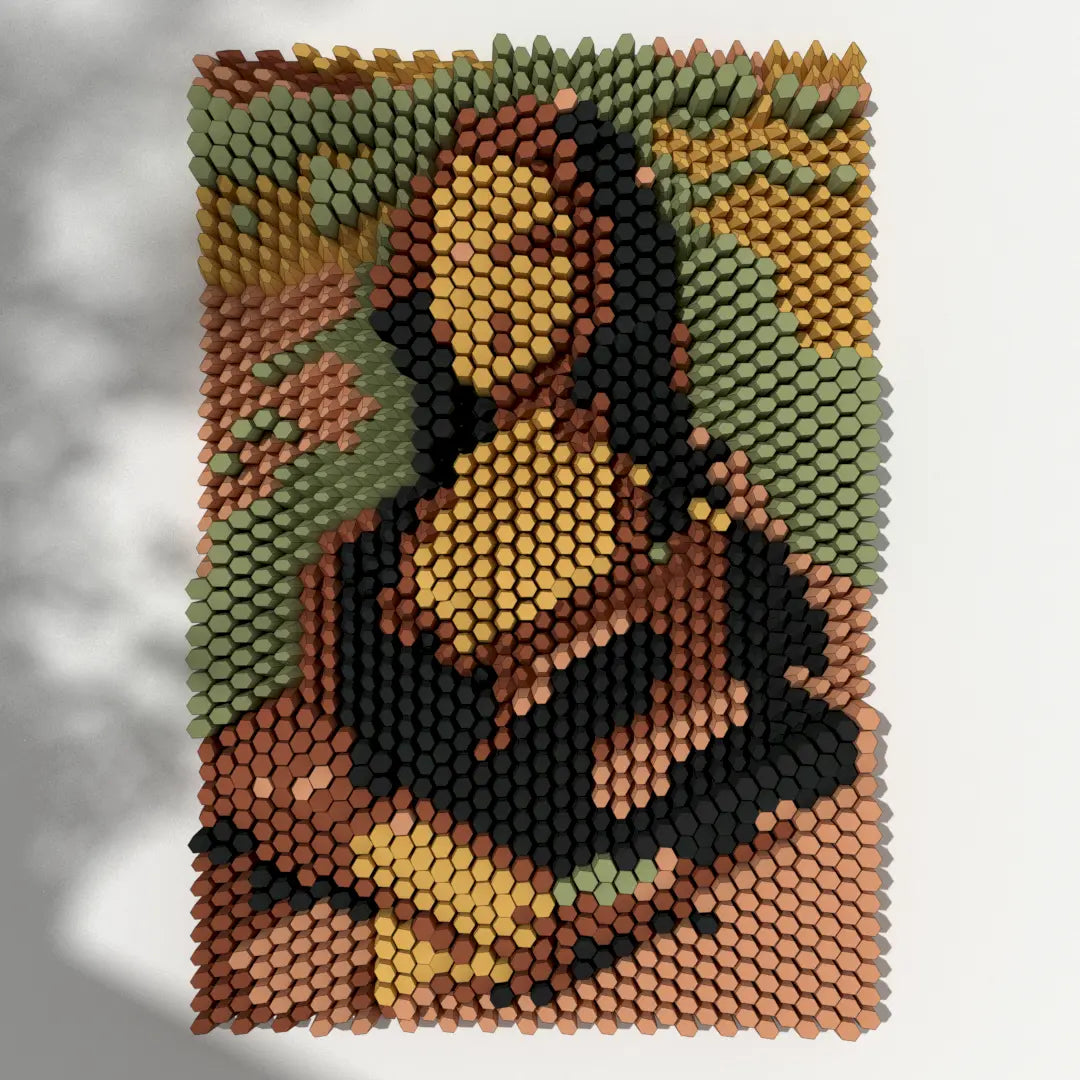 HEXSPIRE: MONA LISA BUNDLE 01 (Blocks + Layout) / PARAGAMI PAPER KIT 101_032_001