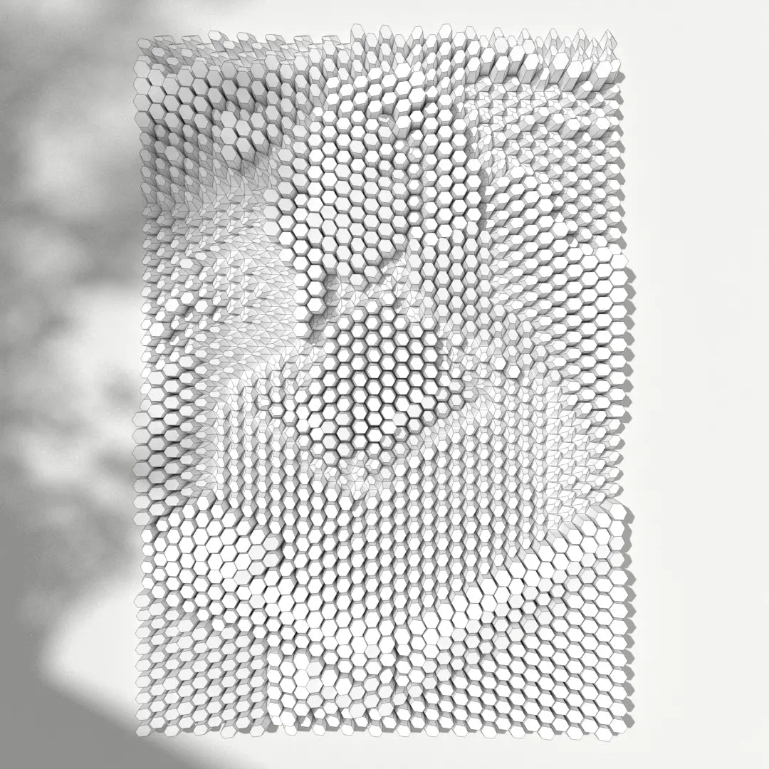 HEXSPIRE: MONA LISA BUNDLE WHITE (Blocks + Layout) / PARAGAMI PAPER KIT 101_032_003