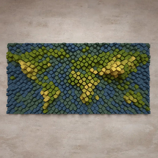 PARAGAMI 07_07 - WORLD MAP - SIX COLOURS