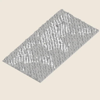 3D MODEL EXPORT for PARAGAMI 07_07 - WORLD MAP