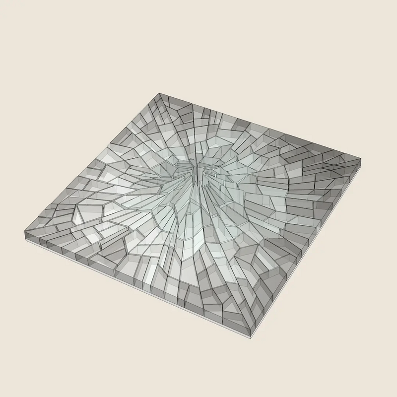 SHATTERED GLASS - 3D MODEL / 007_012