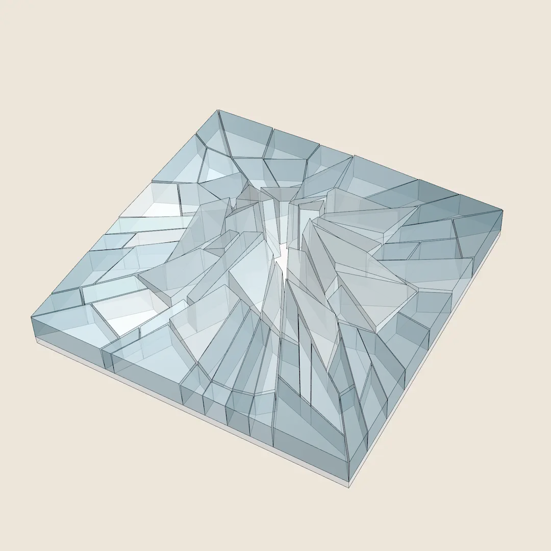 FRACTURED ICE - 3D MODEL EXPORT / PARAGAMI 007_013