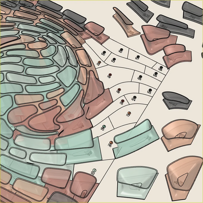 CORAL BULGE - 3D MODEL EXPORT / PARAGAMI 010_012