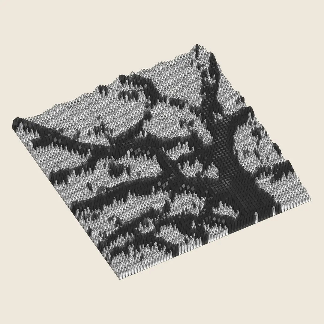 3D MODEL EXPORT for PARAGAMI 02_06 - TREE SHADOW